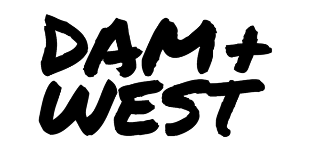 Dam + West logo